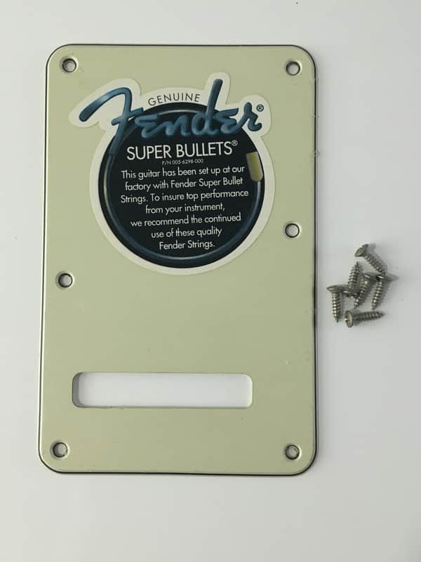Genuine Fender USA Guitar Rare Right Hand Mint Green Back Plate Cover Strat MIM image 1