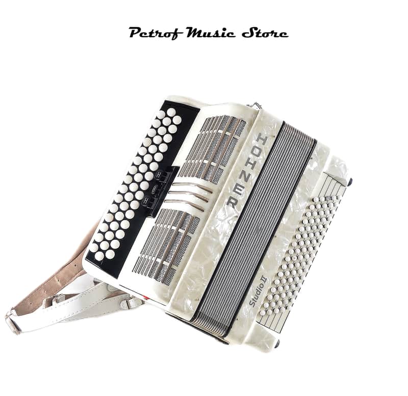Hohner Studio II Button Accordion, Top German Made MMM Accordion, Serviced - Excellent Condition + Brand New Straps image 1