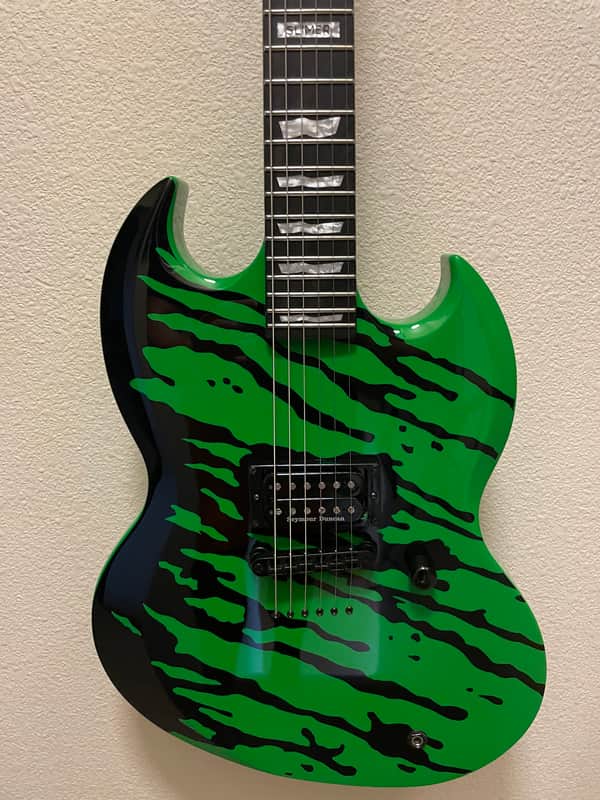 ESP LTD Slimer Viper Tony Perry Signature Guitar 2015 Green black image 1