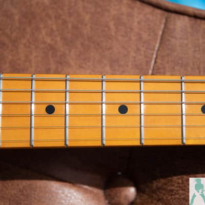 1993 Fender ST57G-65 '57 Stratocaster Reissue - Translucent Green w Gold Hardware - Made in Japan (FujiGen) Pro Set Up w Perfect Frets/Action/Intonation! image 13