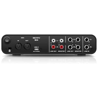 MOTU M4 4x4 USB-C Audio Interface Bundle w/Samson SRH350 Over-Ear Stereo Head... image 4