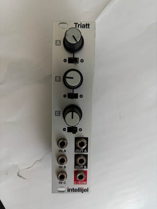 Intellijel Triatt Triple Attenuator Eurorack Synth Module 2013 - 2018 - Silver image 1