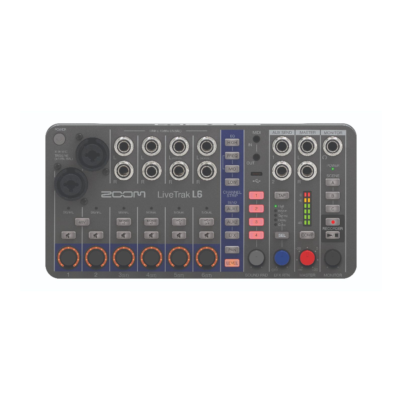 ZOOM LiveTrak L6 とERL-6 Zoom LiveTrak L6 6 Channel Digital Mixer / Recorder | Reverb