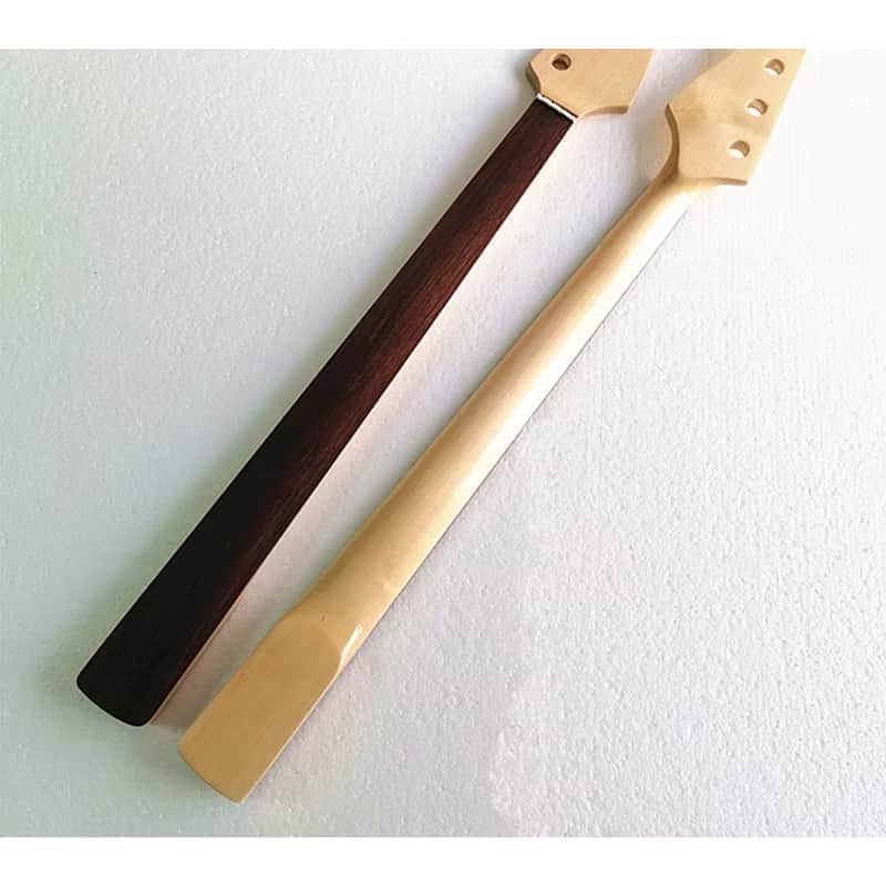 Maple Wood 4 String Jazz Bass Style Neck, Fretless Rosewood Fingerboard image 1