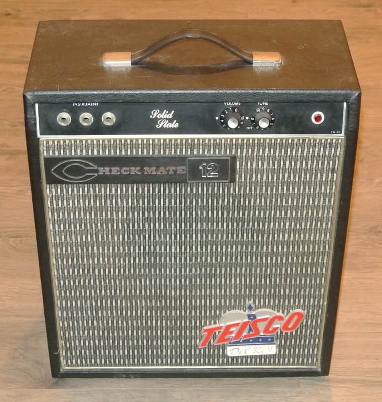 1960's Checkmate 12 Amplifier by Teisco Del Rey - Made in USA !- Needs Service but Works image 1