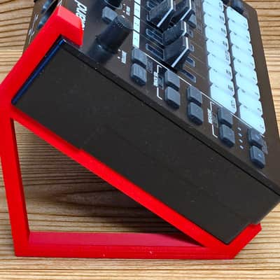 Red Color 35 Degree Angled Stands For Roland MC-101 Groovebox Synthesizers - Made in USA image 6