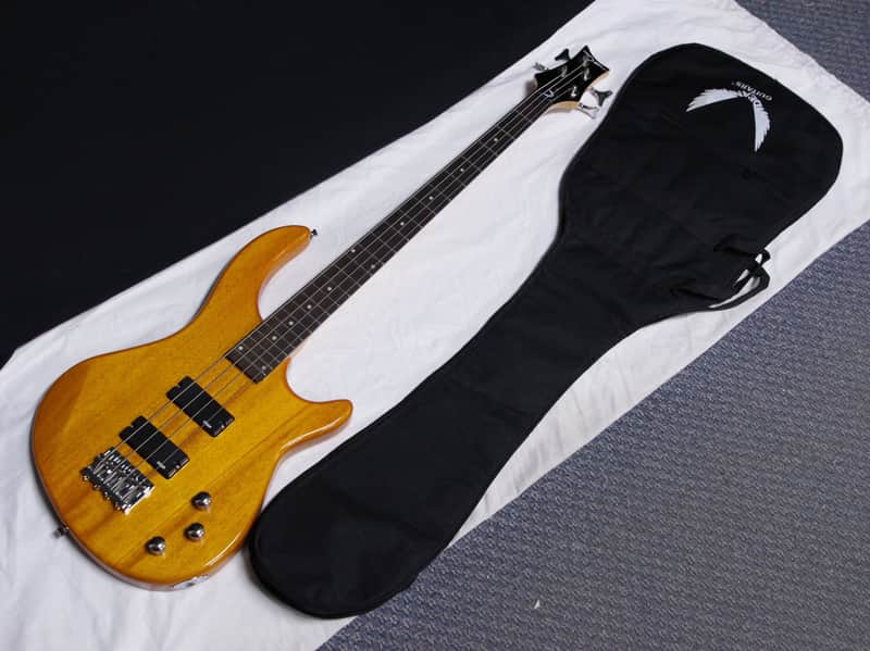 DEAN Edge 1 4-string BASS guitar NEW Amber w/ GIG BAG - Chrome Hardware image 1