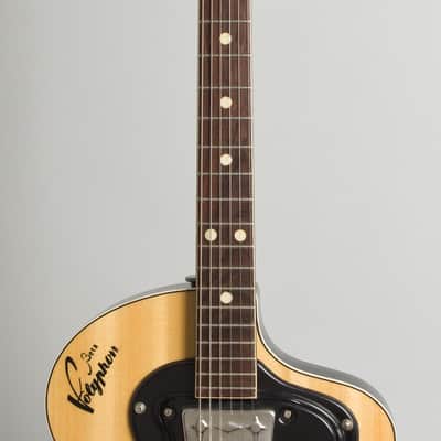 Wandre  Polyphon Beta Semi-Hollow Body Electric Guitar (1964), black soft shell case. image 8