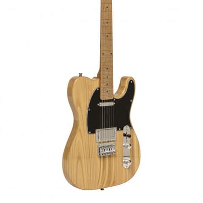 Stagg SET-PLUS NAT Vintage T Series Solid Paulownia Body Bolt-on Maple Neck 6-String Electric Guitar image 3