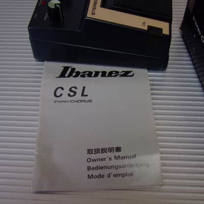 MINT Ibanez CSL Stereo Chorus w/ Original Box & Manual / 1980s - Black image 5