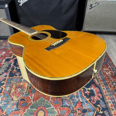 MIJ Morales BM-100 All Solid Wood 1979 "Big Mac" 0000 Size Thin Scalloped BracesAcoustic image 9