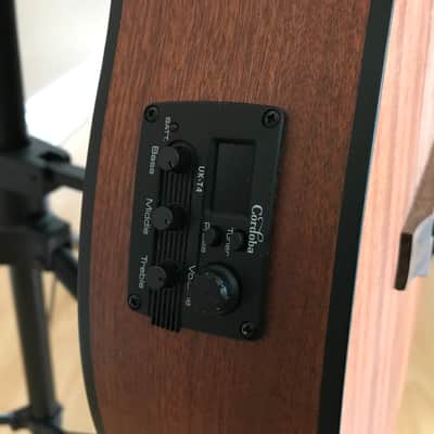 Cordoba Mini ii Electro Acoustic Bass MHE. Mahogany Ukulele Style Bass Guitar. image 6