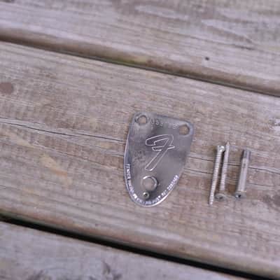 1972 Vintage Fender Stratocaster ~Chrome Neckplate~ with Screws 1970's Strat Guitar image 2
