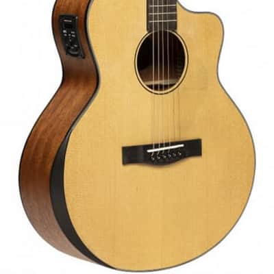 JN Guitars Glencairn Series Acoustic Electric Guitar w/ Gig Bag - Natural image 6