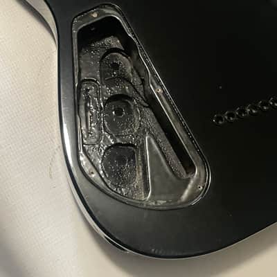2000's Japan Jackson DKMGT Dinky Arched Top Transparent Black Flame Guitar Body Hard Tail image 13
