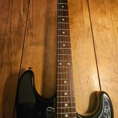 Squier Upgraded Black HSH Parts Caster, Gator case, strap, tech set up image 17
