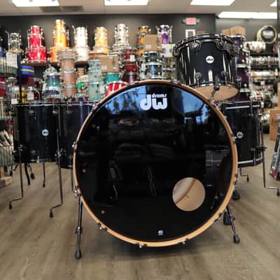 Pre-Owned DW Collector's Series Pure Maple 5-PC Shell Pack 15/16/18/20/28 (Ebony Lacquer Stain) image 2