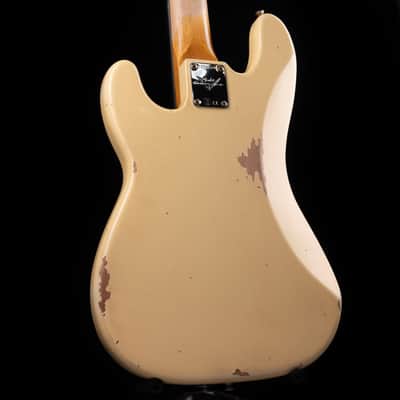 Pre-Owned 2024 Fender Custom Shop 1964 Precision Bass Relic Aged Vintage White With OHSC image 9