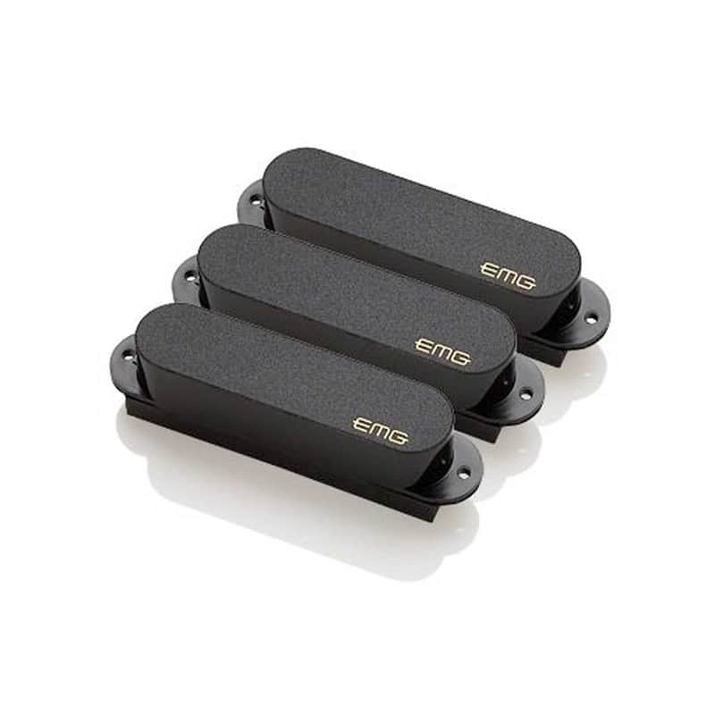 EMG SA SET Strat Style 3-Single Coil Pickup Set - Black image 1