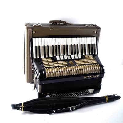 Immagine Top German Made LMM Accordion Hohner Verdi III N - 120 bass, 10 reg./Master switch+Original Hard Case & Brand New Leather Shoulder Straps ~ VIDEOS - 2