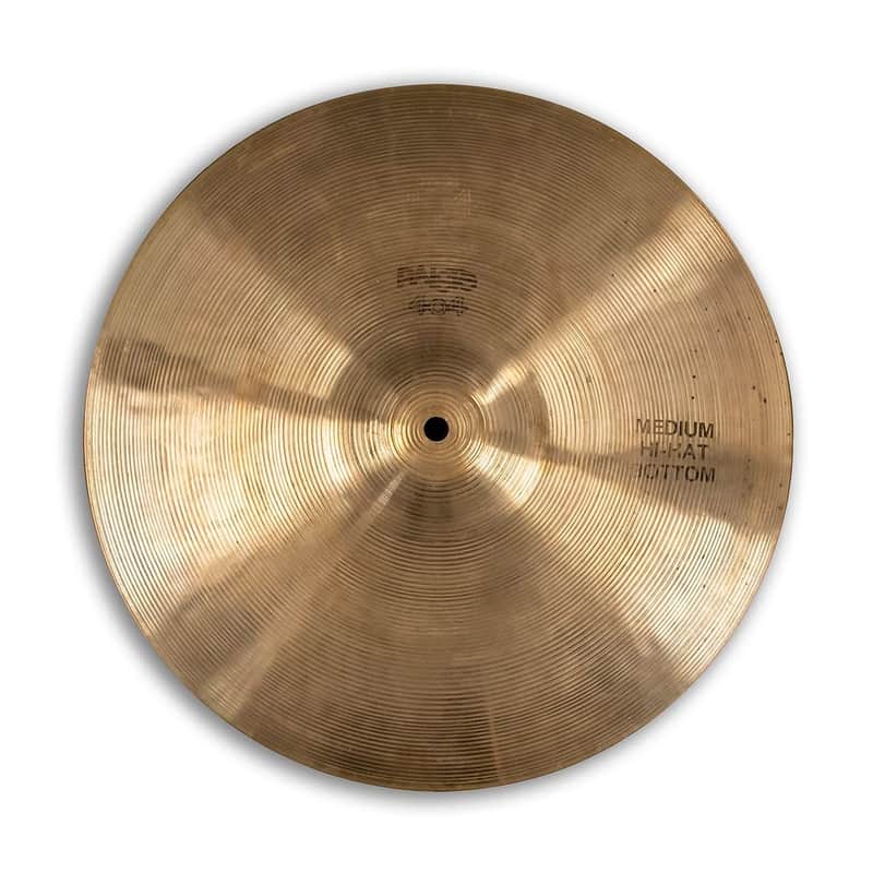 Paiste 14" 404 "Black Label" Medium Hi-Hat Cymbal (Bottom) 1974 - 1980 image 1