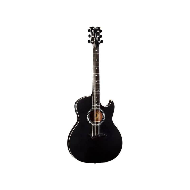 Dean EX-BKS Exhibition Thin Body w/ Aphex Electronics Black Satin image 1
