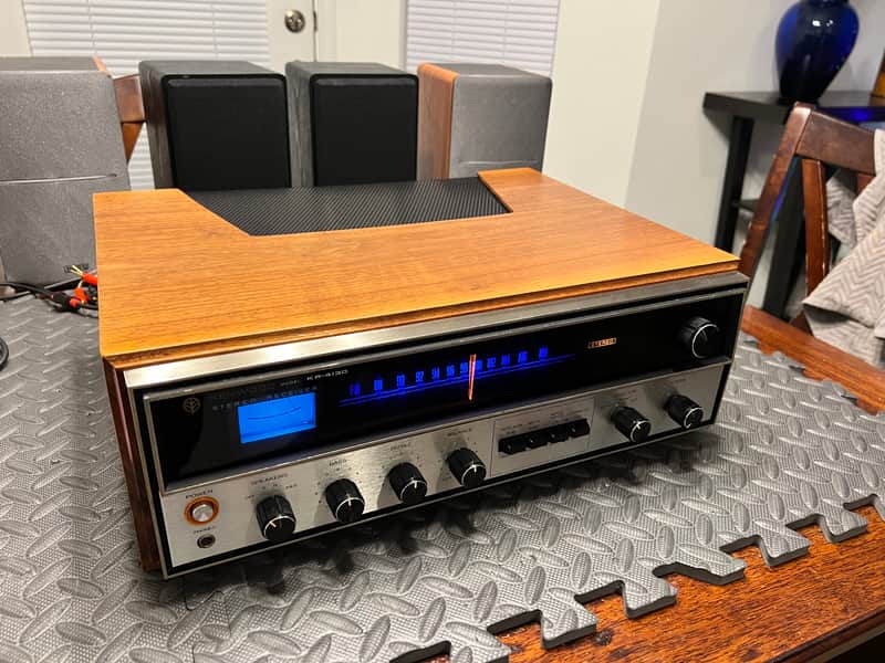 Kenwood KR-4130 Nice Vintage 1970 Stereo Receiver with wooden