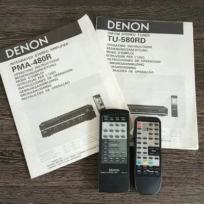 Denon PMA-480R / DRM-740 / DCD-615 / TU-580RD Rare Vintage Cassette Deck  Set image 19