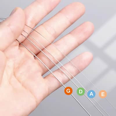 Violin Strings Full Set(G-D-A-E), Universal Steel Strings for 4/4 3/4 Size Violins, Quality Synthetic Steel Core with Nickel-Plated Ball End image 3