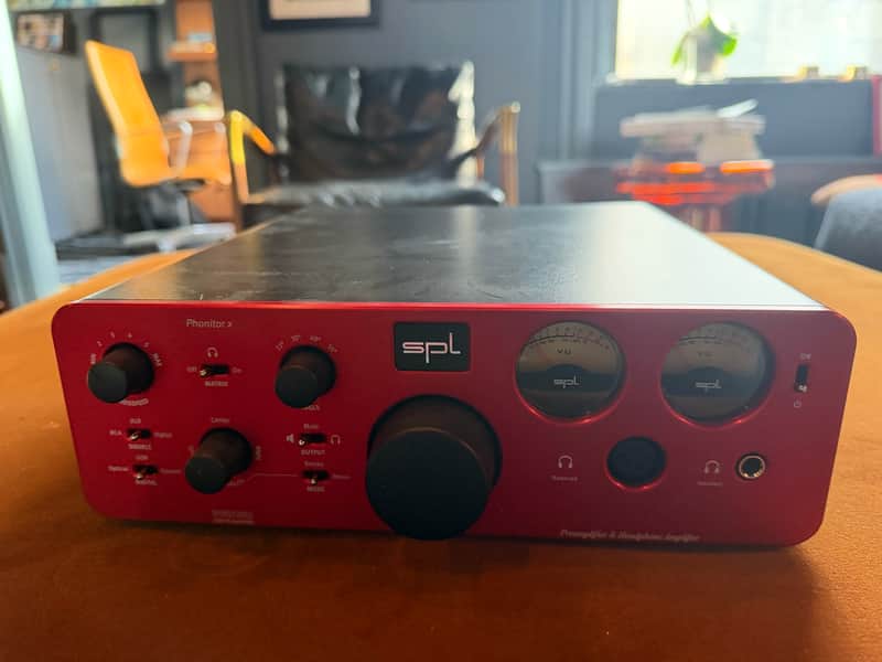 SPL Phonitor X Headphone Amplifier and Preamp 2022 - Red image 1