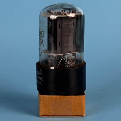 1964 General Electric 6SN7GT Vintage Grey Plated Vacuum Tube! Tests Good! T579 image 2