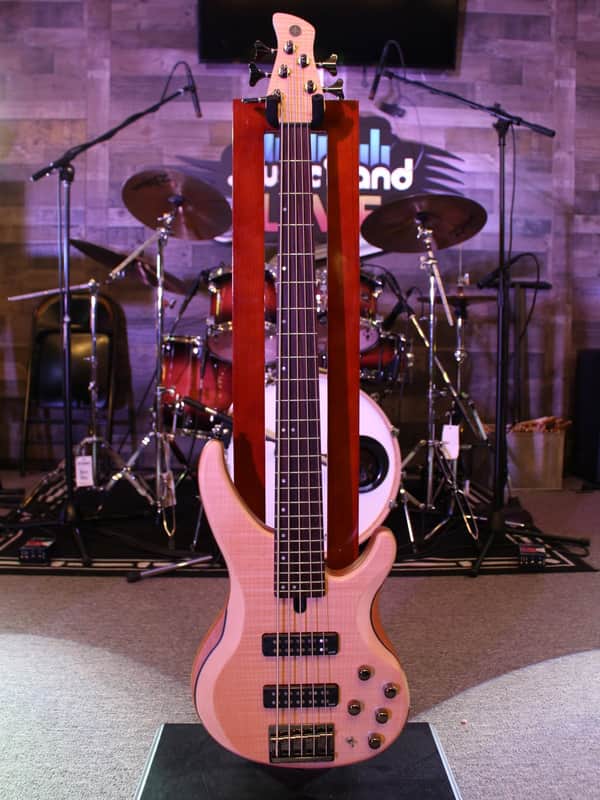 Yamaha TRBX605FM 5-String Electric Bass Guitar, Natural Satin image 1