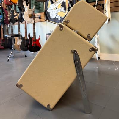 Fender Bandmaster 1963 - White Tolex Oxblood Panel Piggyback image 9