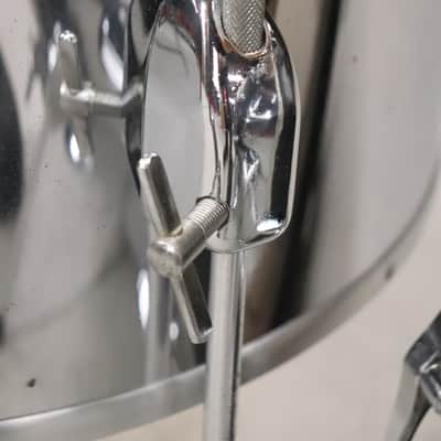 Slingerland 4pc Concert Tom Drum Kit Set Chrome Over Maple Vintage 1970's image 9