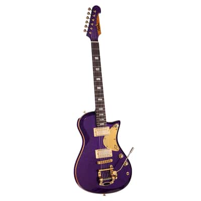 Diego Vila Custom Guitars Zonda Guitar "Lauren Style"  - Royal Purple Sparkle - Custom Hand-Made Boutique Electric Guitar - NEW! image 8