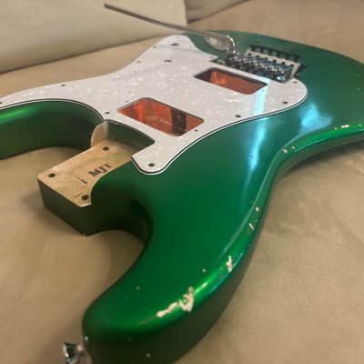 MJT Body Charvel Pocket 2019 - Recessed Floyd Metallic Candy Apple Green image 8