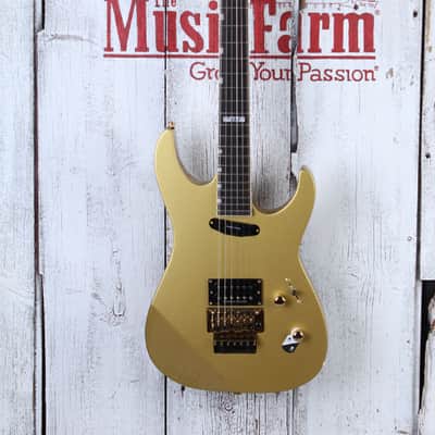 ESP LTD '87 Series Mirage Deluxe '87 Solid Body Electric Guitar Metallic Gold image 2