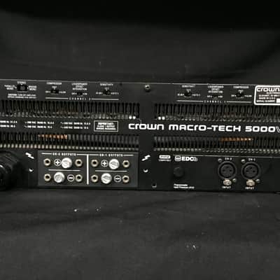 Crown Macro Tech 5000 VZ amp 2000 Black and Silver image 2