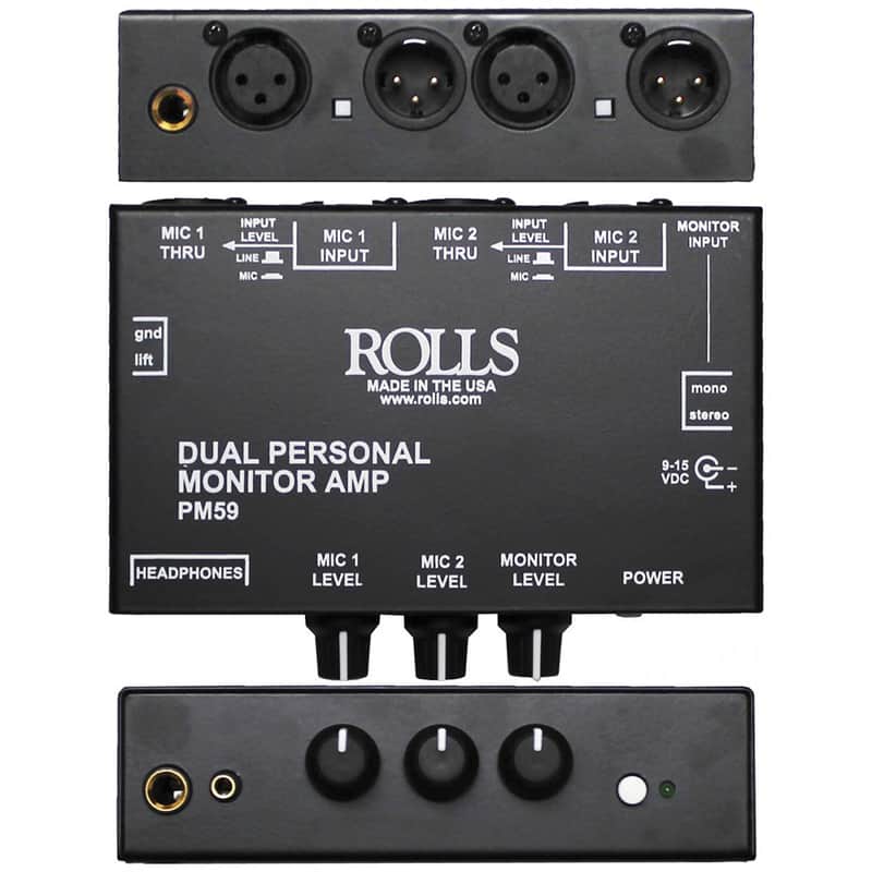 Rolls PM59 Dual Personal Monitor Amp image 1