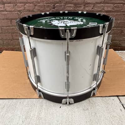 Dynasty 22" Marching Bass Drum w/ Irvington HS Bulldogs Head - Safe-T-Loc Hoops - Made in Mexico - Used image 19