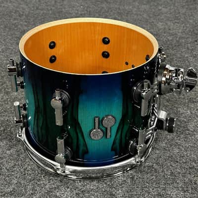 Sonor SQ2 Beech 4pc Drum Set Blue/Green Burst over African Marble Gloss imagen 7