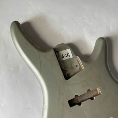 Metallic Silver DIY Basswood Bass Guitar Body image 3