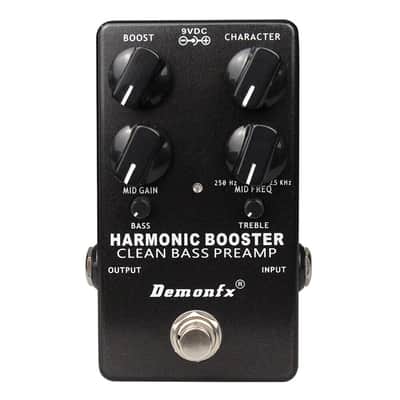 Demonfx Harmonic Booster Clean Bass Guitar Pre-amp Pedal | Reverb