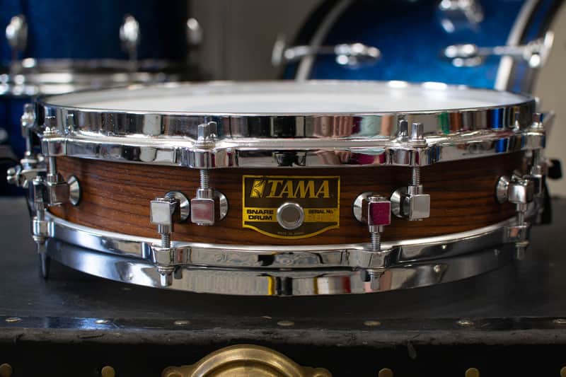 1990s Tama 3.25x14 Rosewood Piccolo Snare Drum | Reverb