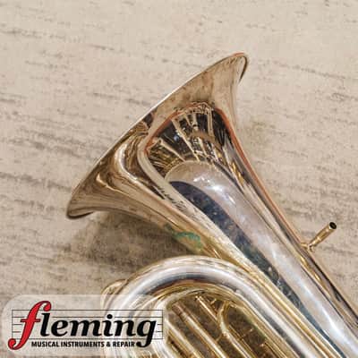 Miraphone CC1291 Professional 5-Valve 5/4 CC Tuba - Silver Plate image 14