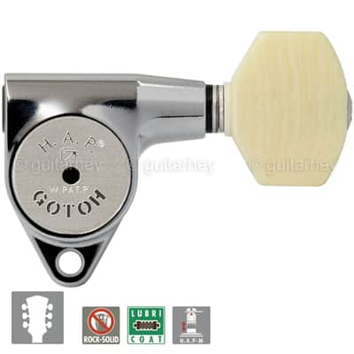 NEW Gotoh SG301-M07 HAPM Adjustable Post Height Locking SMALL Buttons 3x3 CHROME
