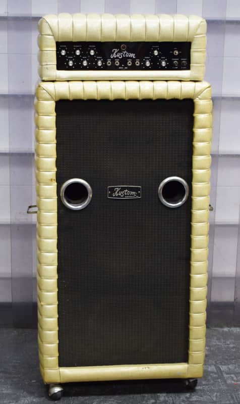 Vintage Kustom L 79 5RV Frankenstein Head with Jenson Cabinet image 1