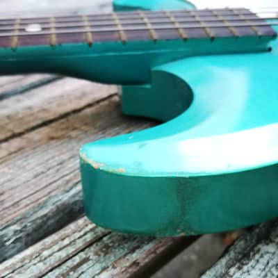 1965 Sivertone Model 1413L - DeArmond Kay - rare Seafoam Green - 1410 image 8