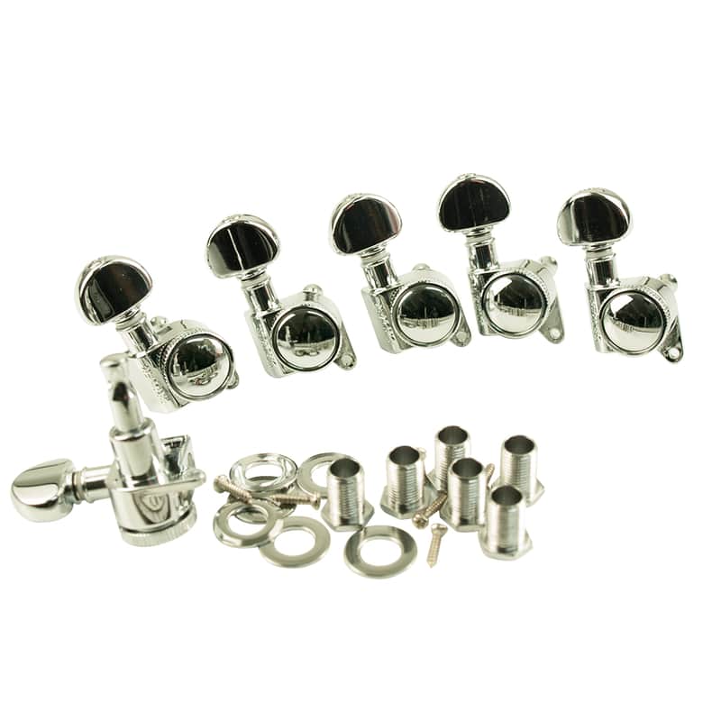 Grover 3 Per Side Or 6 In Line Mini Roto-Grip Locking Rotomatics Chrome image 1