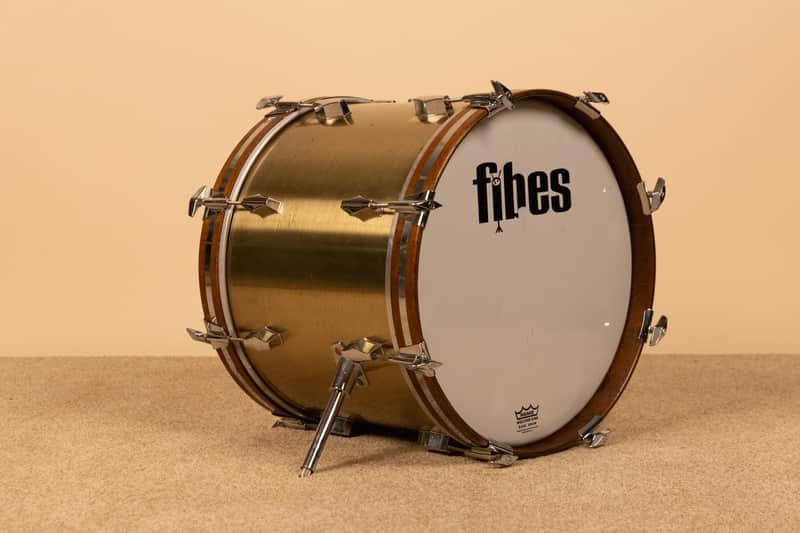 Vintage Fibes 14x18 "Brushed Brass" Bass Drum